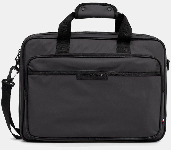 Taška na notebook Tommy Hilfiger šedá farba, AM0AM13466