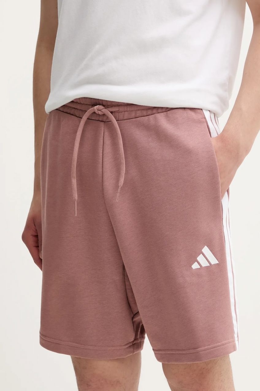 Šortky adidas 3-Stripes oranžová farba, JY1556