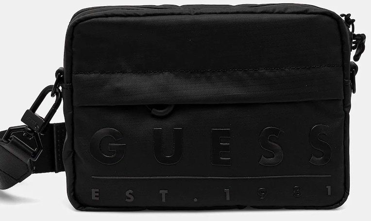 Malá taška Guess SONDRIO čierna farba, HMSOWU P5372