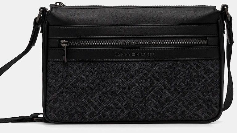 Malá taška Tommy Hilfiger čierna farba, AM0AM13577