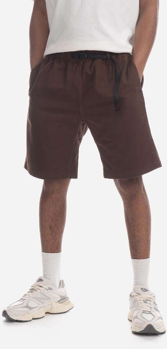 Bavlnené šortky Gramicci G-Short G101.OGT-purple, hnedá farba