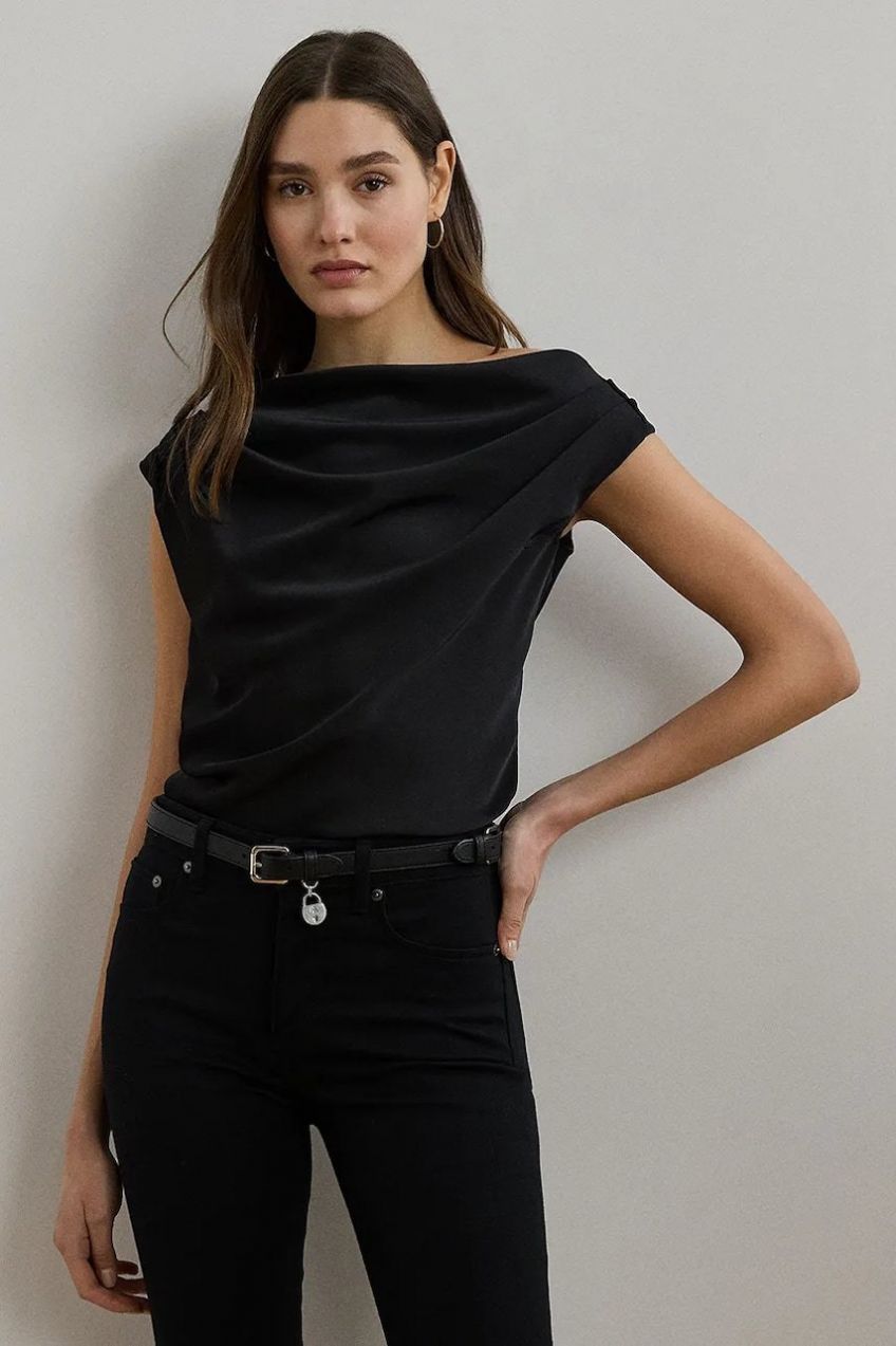 Blúzka Lauren Ralph Lauren ružová farba, jednofarebná, 200951231