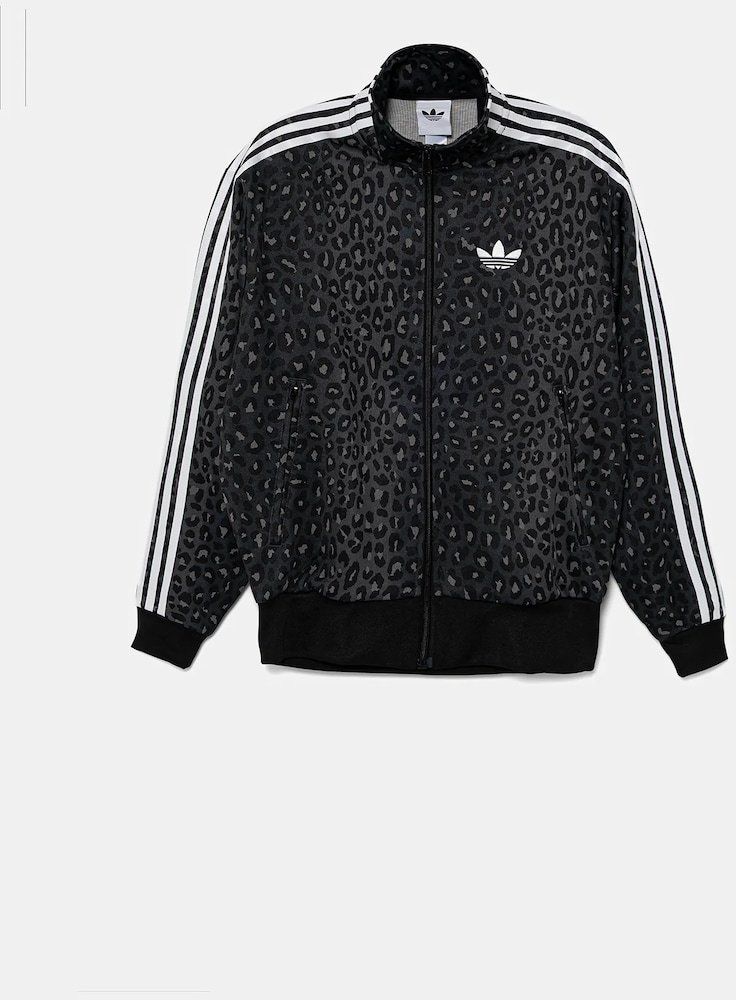 Mikina adidas Originals Firebird čierna farba, vzorovaná, JV7579
