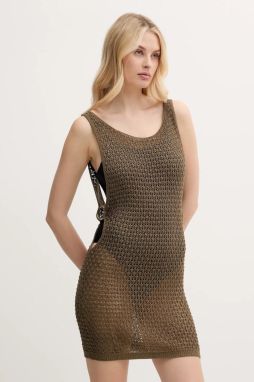 Plážové šaty Guess zelená farba, E5GK12 Z3N30
