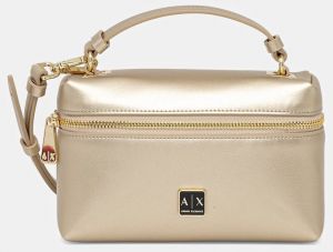 Kozmetická taška Armani Exchange zlatá farba, XW000412 AF12153