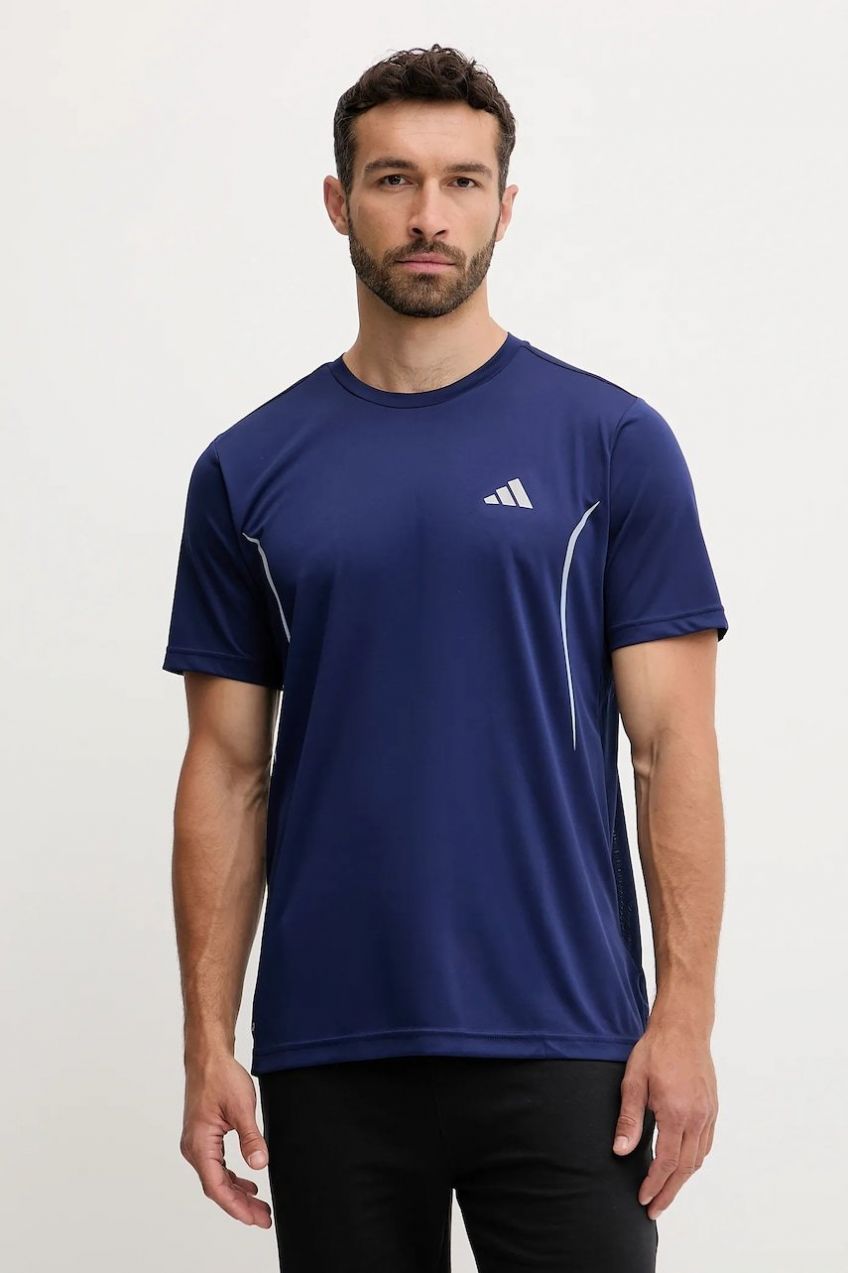 Tréningové tričko adidas Performance INTENSITY tmavomodrá farba, vzorované, JZ8491