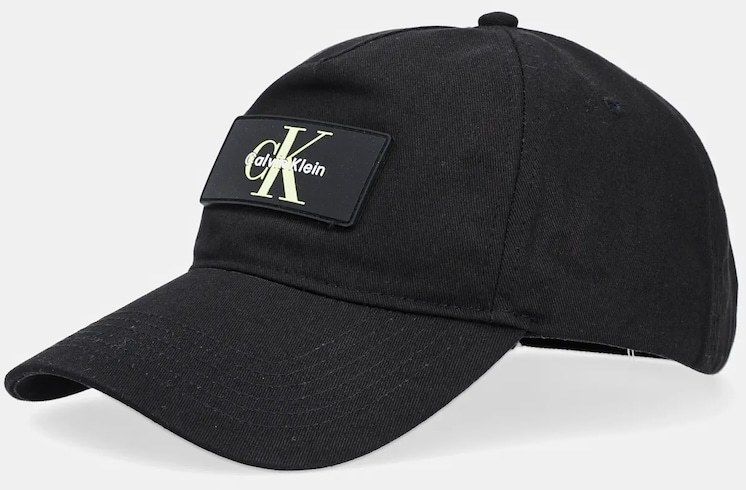 Bavlnená šiltovka Calvin Klein čierna farba, LV04D5042G