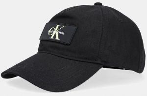 Bavlnená šiltovka Calvin Klein čierna farba, LV04D5042G
