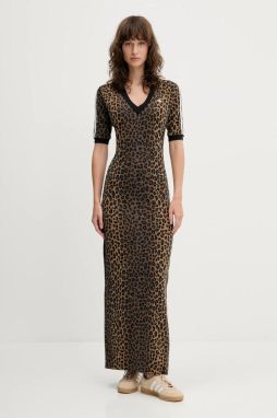 Šaty adidas Originals Maxi Dress zelená farba, maxi, priliehavé, JW2773