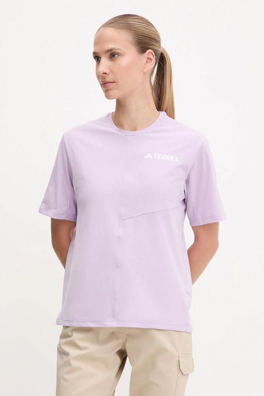 Tréningové tričko adidas TERREX Multi fialová farba, JN3890
