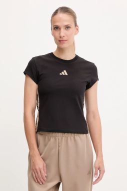 Tričko adidas Animal dámske, čierna farba, JM1856