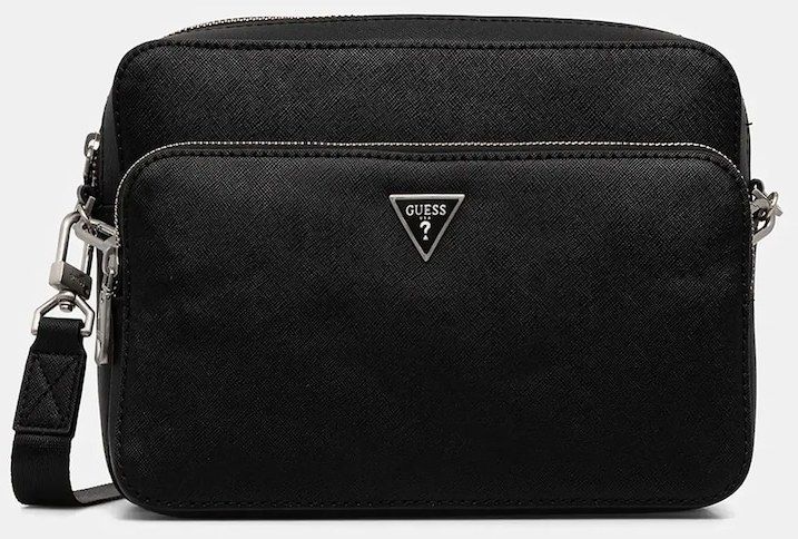 Malá taška Guess MILANO čierna farba, HMMISA P5322