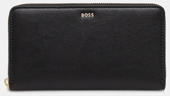 Kožená peňaženka BOSS čierna farba, 50548208