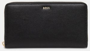 Kožená peňaženka BOSS čierna farba, 50548208