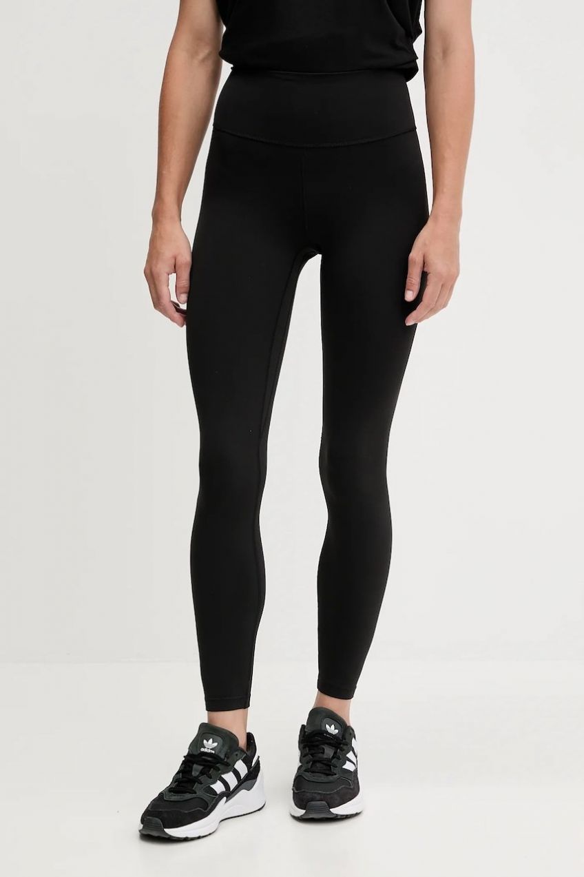 Legíny na jogu adidas Performance All Me čierna farba, jednofarebné, JW7584