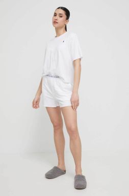 Pyžamo Polo Ralph Lauren dámske,biela farba,4P8029