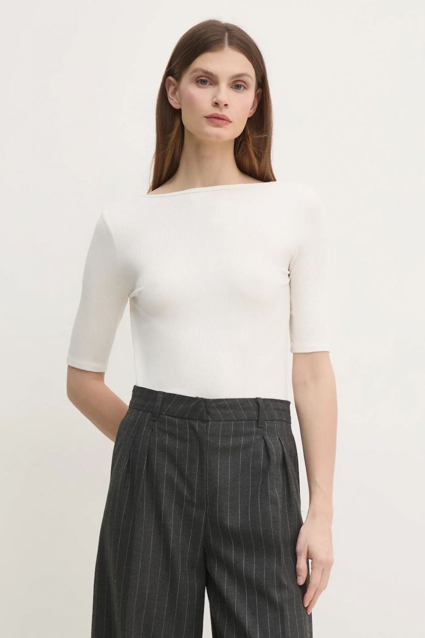 Tričko Calvin Klein dámske, béžová farba, K20K208244