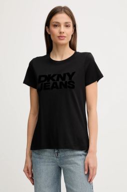 Tričko Dkny dámske, čierna farba, DJ4T1265
