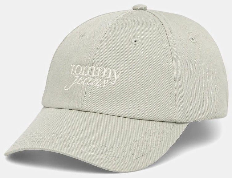 Bavlnená šiltovka Tommy Jeans zelená farba, AW0AW17815