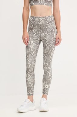 Tréningové legíny adidas by Stella McCartney TruePurpose béžová farba, vzorované, JW4556
