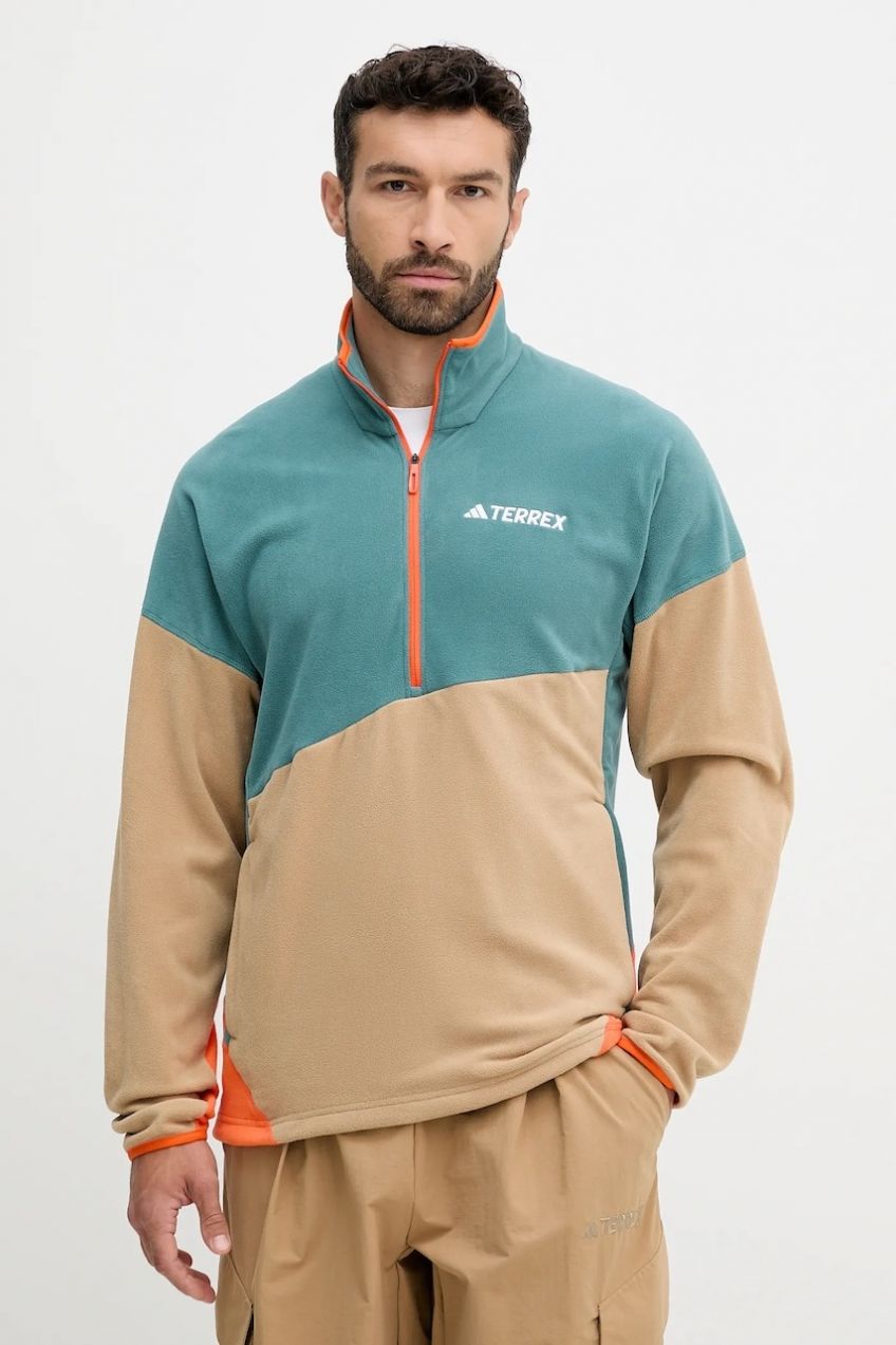 Outdoorová mikina adidas TERREX Multi zelená farba, vzorovaná, JM0132