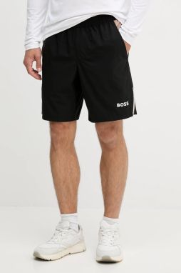 Šortky BOSS Green čierna farba, 50541370