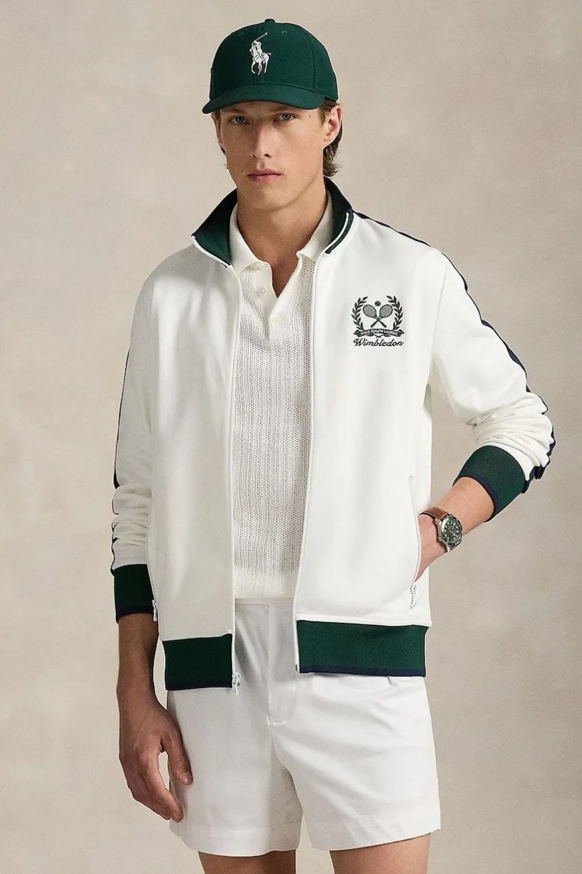 Mikina Polo Ralph Lauren Wimbledon Collection biela farba, jednofarebná, 710970492