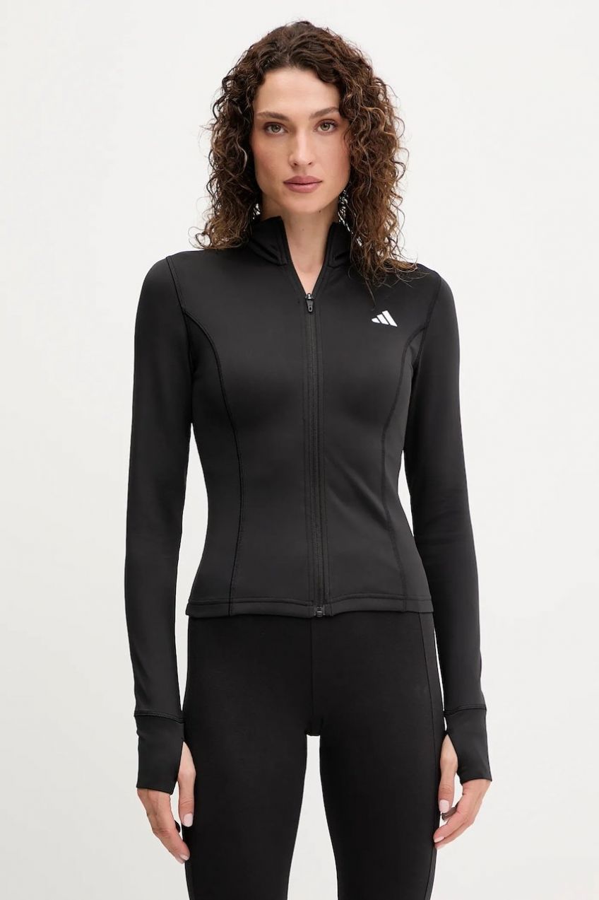 Tréningová mikina adidas Performance čierna farba, jednofarebná, JM9185