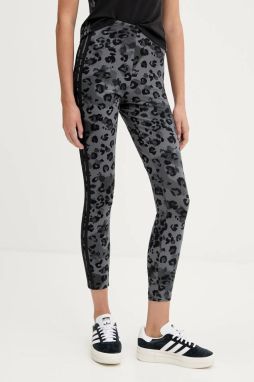 Legíny adidas Animal šedá farba, vzorované, JM1863