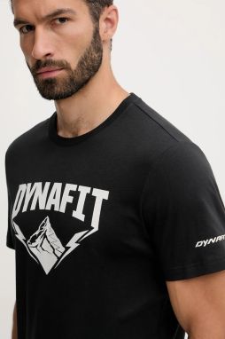 Tričko Dynafit Graphic pánske, čierna farba, s potlačou, 08.0000070998