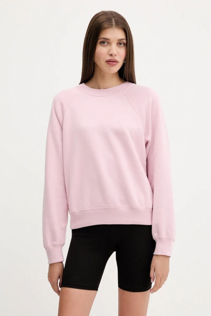 Mikina Abercrombie & Fitch ružová farba, jednofarebná, KI152-5352-601