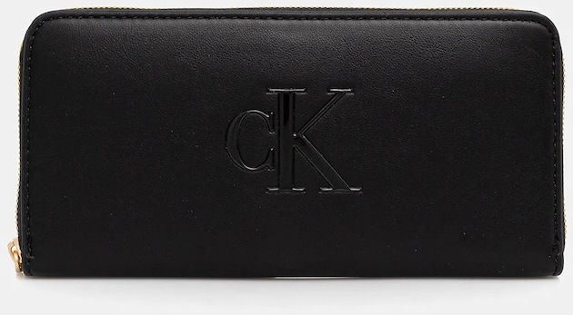 Peňaženka Calvin Klein dámska, čierna farba, LV04F1077G