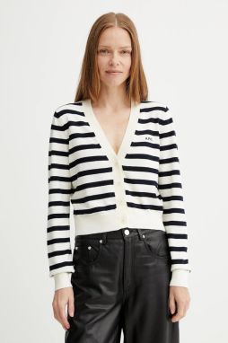 Bavlnený kardigán A.P.C. cardigan gaelle béžová farba, ľahké, COGDK.F22312