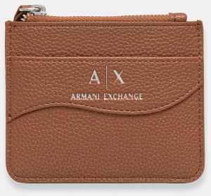 Puzdro na karty Armani Exchange béžová farba, 948539 CC783