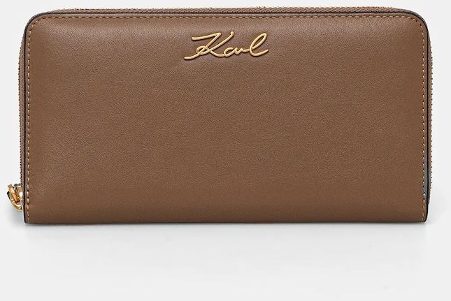 Peňaženka Karl Lagerfeld dámska, hnedá farba, A1W32106