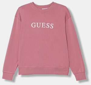 Mikina Guess SOFIA béžová farba, s nášivkou, O5RQ03 KCO31
