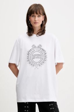 Bavlnené tričko Rotate dámske, biela farba, 114393400