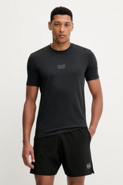 Tréningové tričko EA7 Emporio Armani čierna farba, jednofarebné, AF17770.7M000635