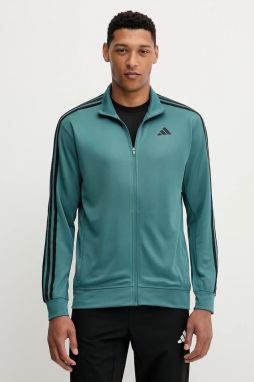 Tréningová mikina adidas Performance Train Essentials zelená farba, vzorovaná, JW7498