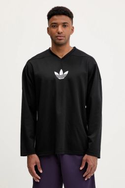 Tričko s dlhým rukávom adidas Originals Mesh Ls čierna farba, s potlačou, JY1307