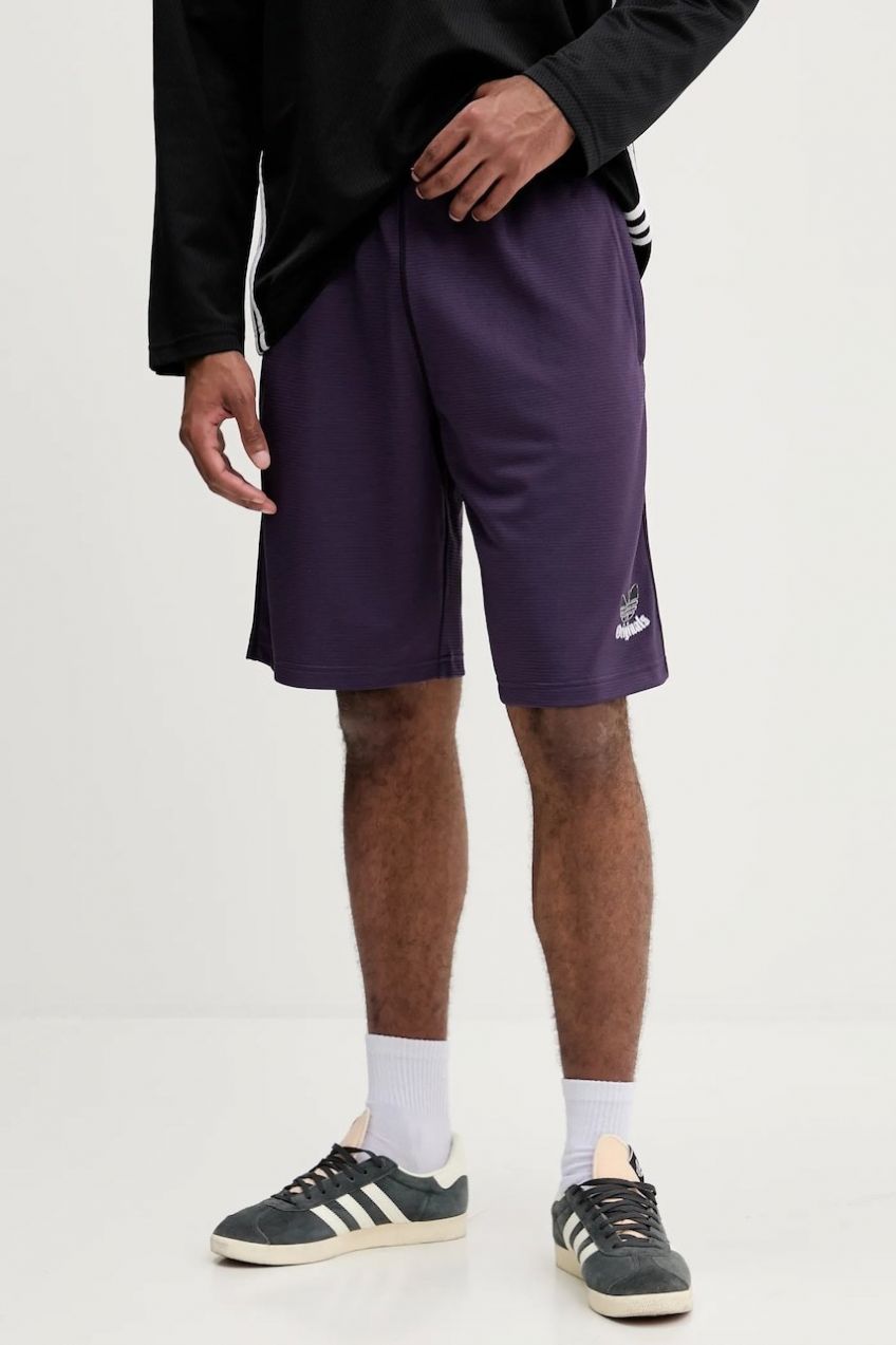 Šortky adidas Originals Grfx Short fialová farba, JY2758