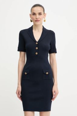 Šaty Guess FELICITY tmavomodrá farba, mini, priliehavé, W5YK29 Z0130