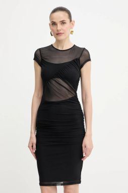 Šaty Guess GRACEY čierna farba, mini, priliehavé, W5YK66 KBAH2