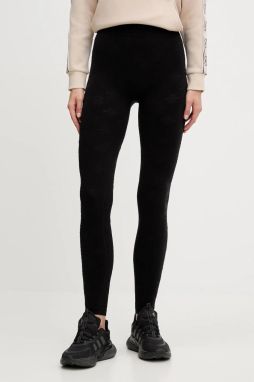 Legíny Guess PEONY čierna farba, s nášivkou, V5YB09 Z3OA0