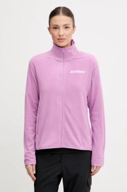 Outdoorová mikina adidas TERREX Multi Essentials fialová farba, jednofarebná, JM3113