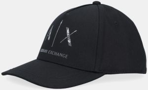 Bavlnená šiltovka Armani Exchange čierna farba, XW001486 AF19099