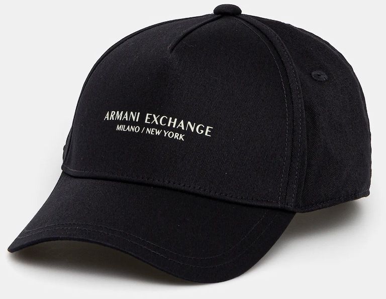 Bavlnená šiltovka Armani Exchange čierna farba, XM001694 AF15502