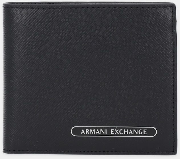 Kožená peňaženka Armani Exchange čierna farba, XM000167 AF12702