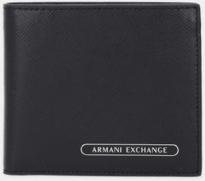 Kožená peňaženka Armani Exchange čierna farba, XM000167 AF12702