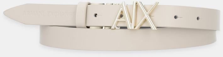 Kožený opasok Armani Exchange béžová farba, XW002127 AF17157